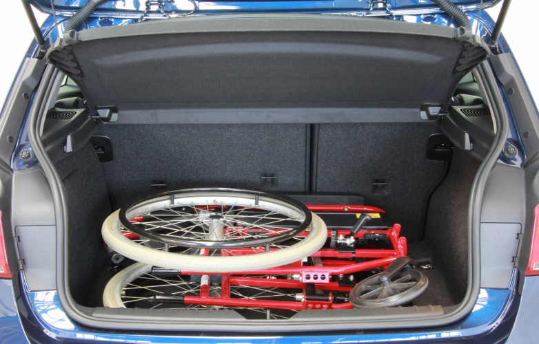 Wheelchair in boot