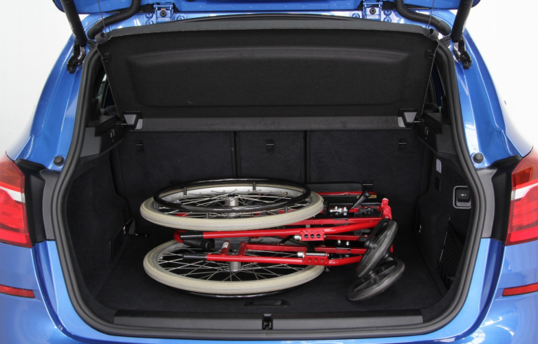 Wheelchair in boot