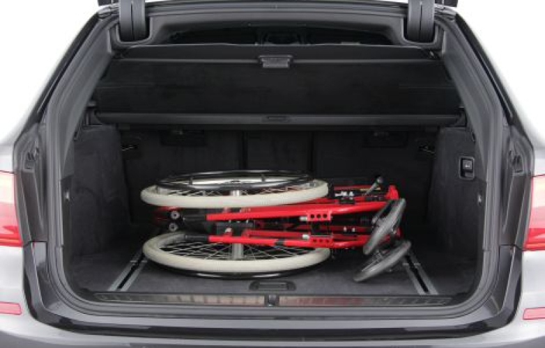 Wheelchair in boot