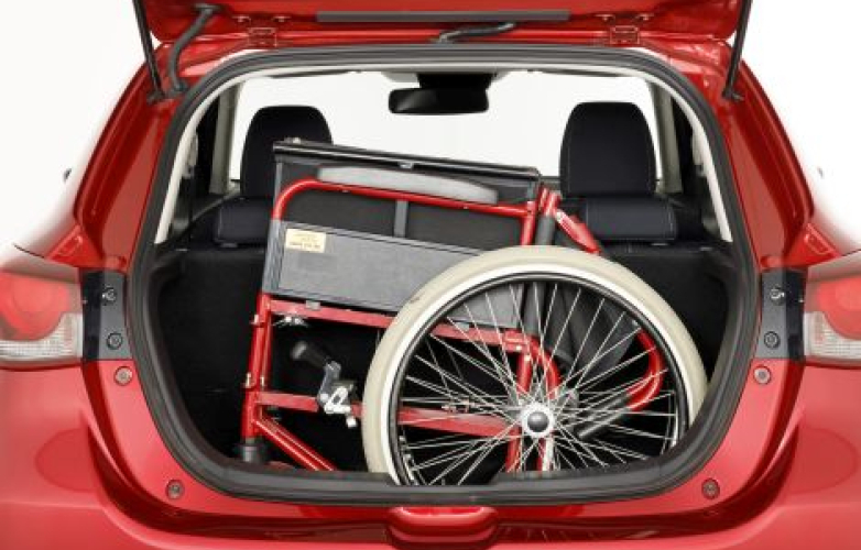 Wheelchair in boot