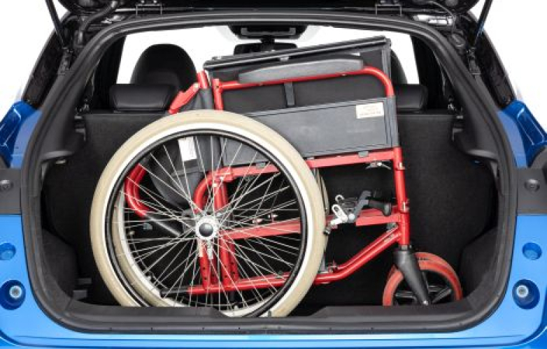 Wheelchair in boot