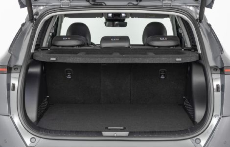 Boot with shelf down