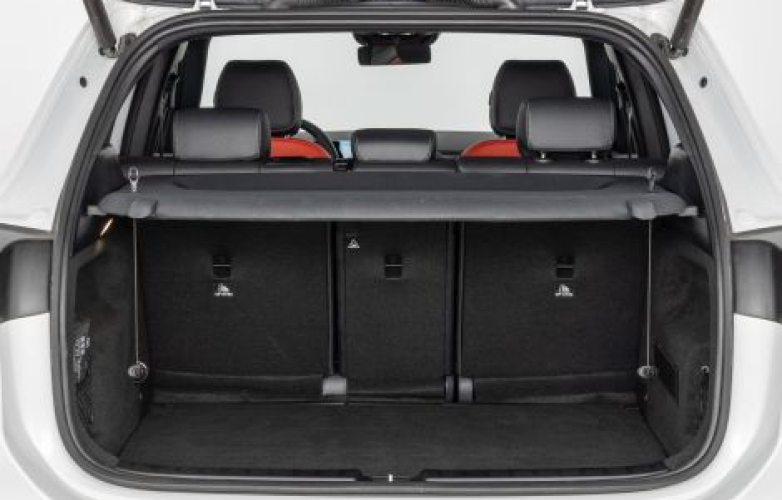 Boot with shelf down