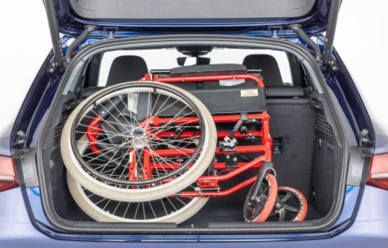 Wheelchair in boot