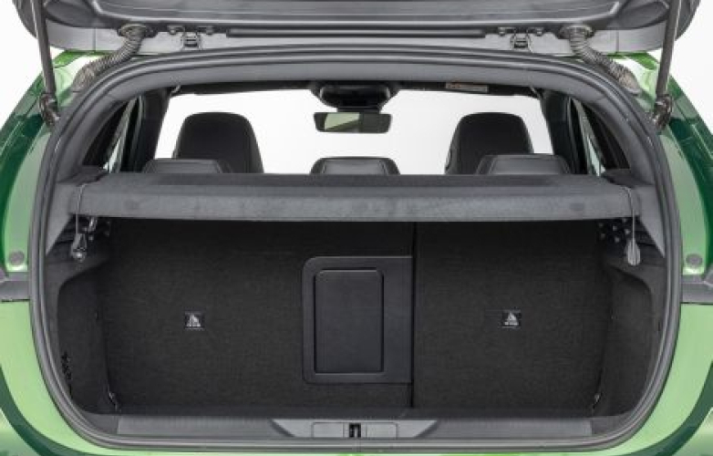 Boot with shelf down