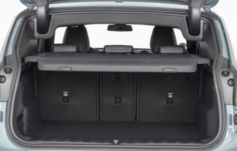 Boot with shelf down