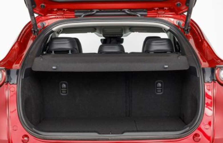 Boot with shelf down