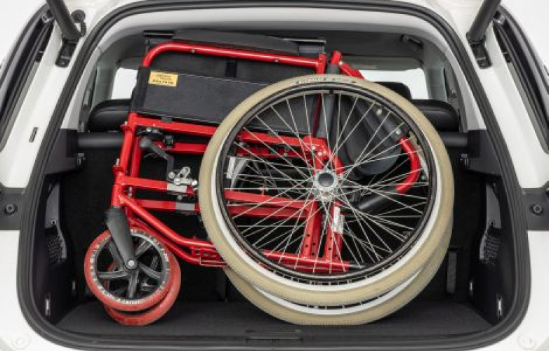 Wheelchair in boot