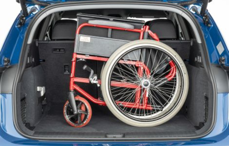 Wheelchair in boot