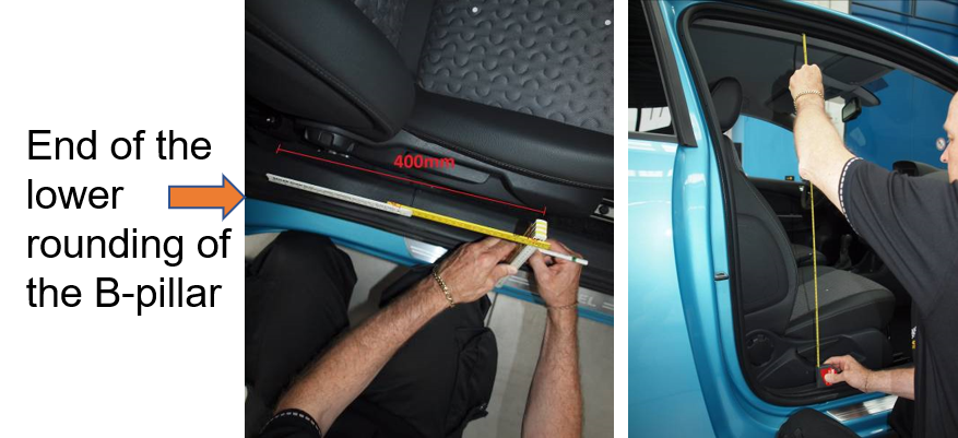 Measuring the door shape and size
