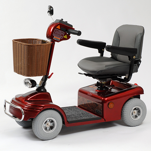 Four-wheeled mobility scooter
